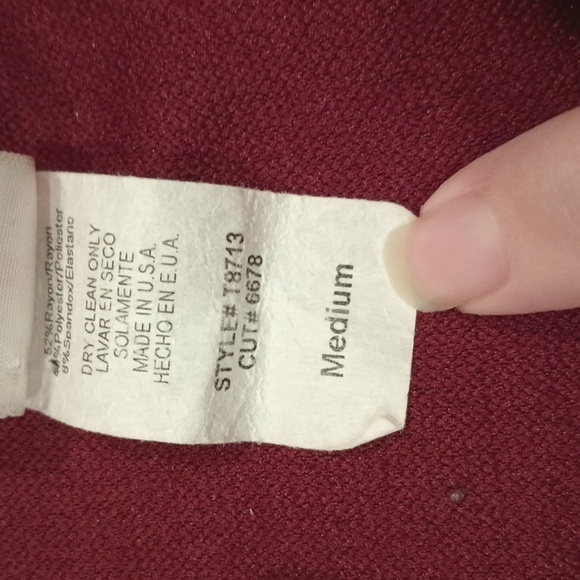 Stylish Burgundy and Black Peplum Dress - Picture 4 of 4